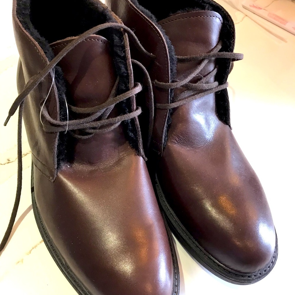 StefanoGamba, Made in Italy, beautiful brown furlined chukka boots  size 44 (11)